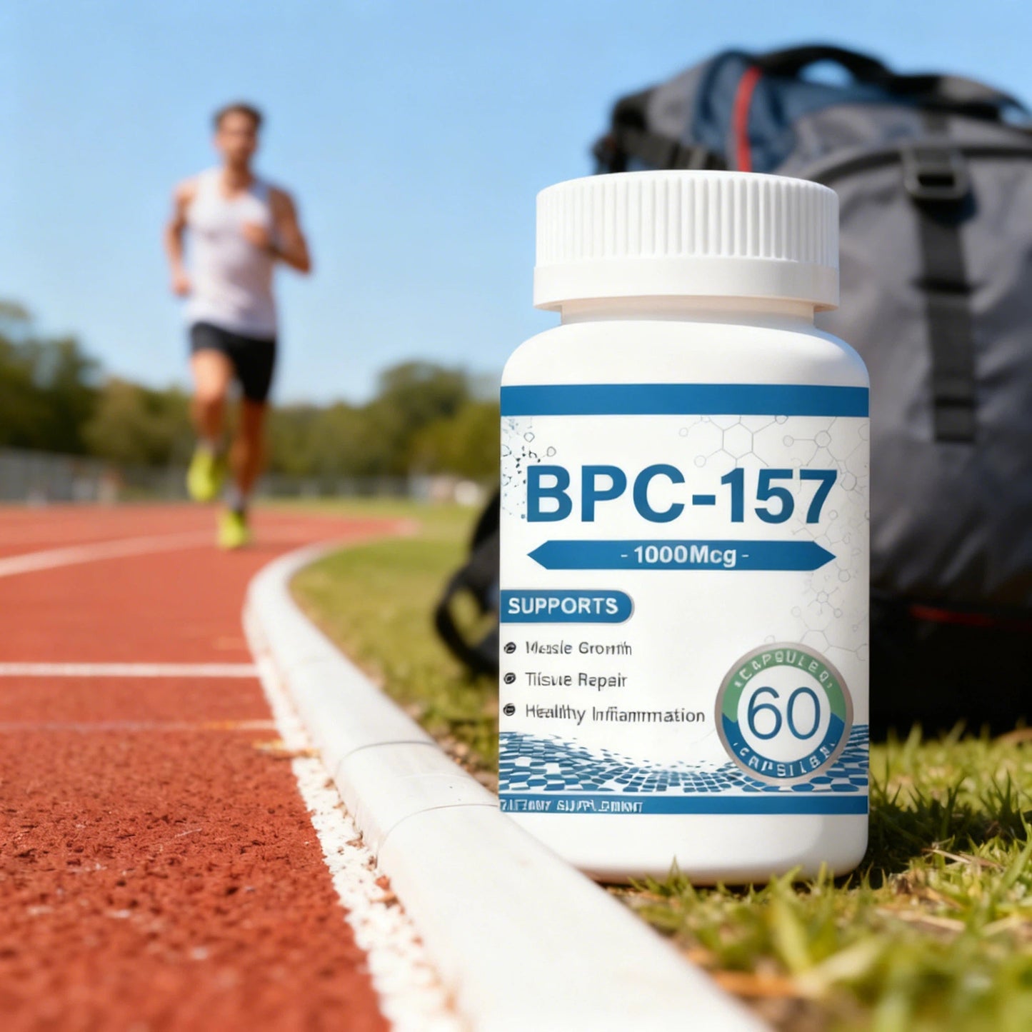 157 Muscle Growth and Repair Peptide Complex, 1000 micrograms per capsule (60 capsules) | Non-GMO, helps you recover faster  – suitable for both men and women.