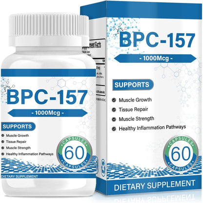 Muscle Growth & Repair Peptide Complex | 157mg Total, 1000mcg per Capsule (60ct) | Non-GMO, Gluten-Free