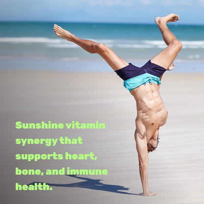 D3 & K2 MK-7 Synergy Complex | Supports Immune, Bone & Dental Health | 250 Easy-Swallow Softgels with Coconut Oil