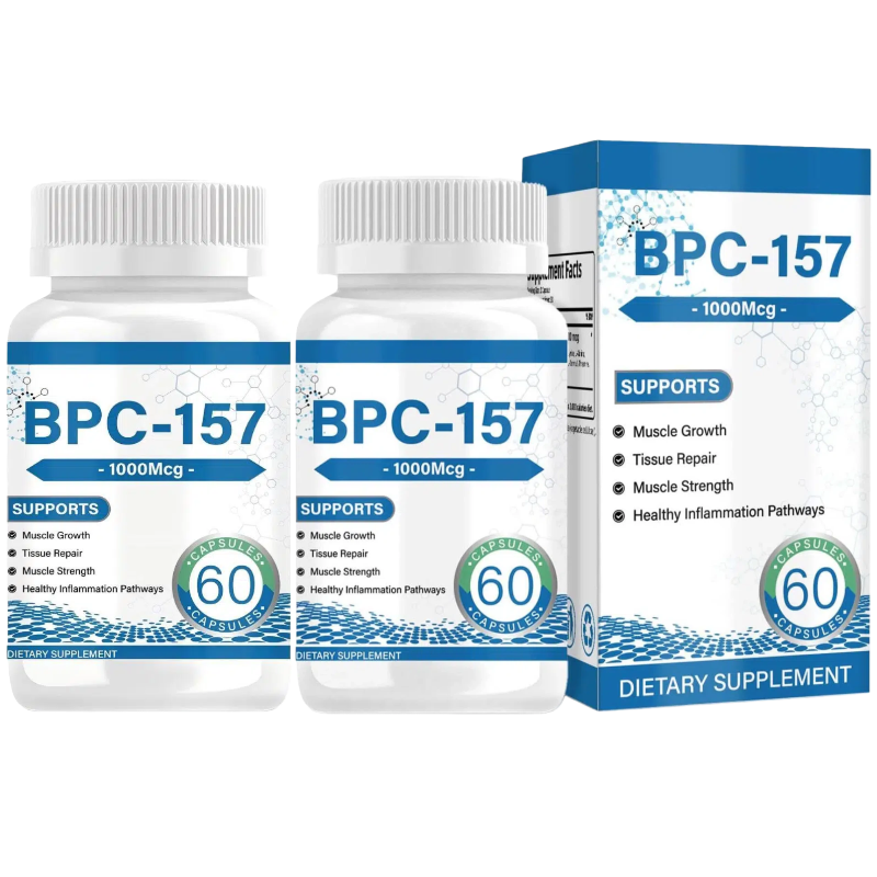 BPC-157 Muscle Growth & Repair Peptide Complex ，1000mcg per Capsule (60ct) | Non-GMO， help you bounce back faster, support whole-body wellness— convenient daily capsule.BPC 157